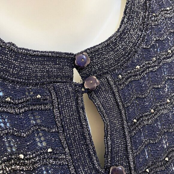 Sandro Paris Knitted Rhinestone Maxi Dress - Picture 9 of 11